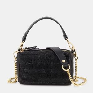 Mini bandolera Pepe Moll satén cristal Negro