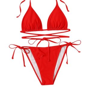 Traje de Baño Triángulo Rojo