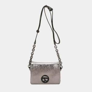 Mini bandolera Camelia acero